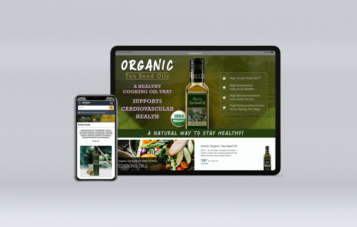 Arette Organics Amazon Store Responsive featured Image
