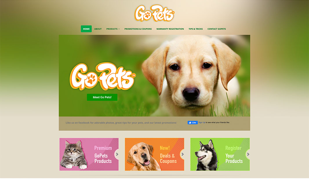 GoPets Home Page Detail