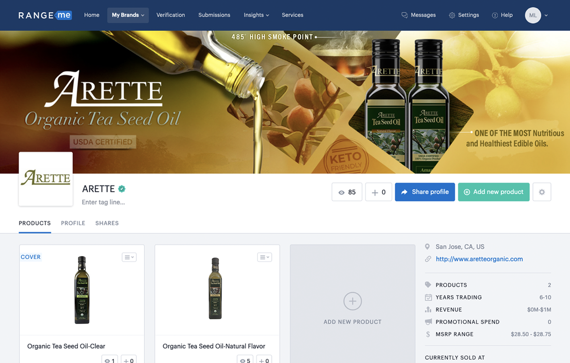 Arette Organic Rangeme Before and After