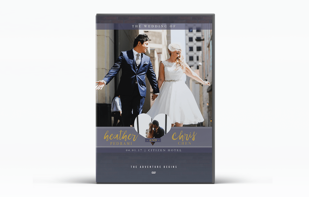 heather and Chris wedding dvd front cover