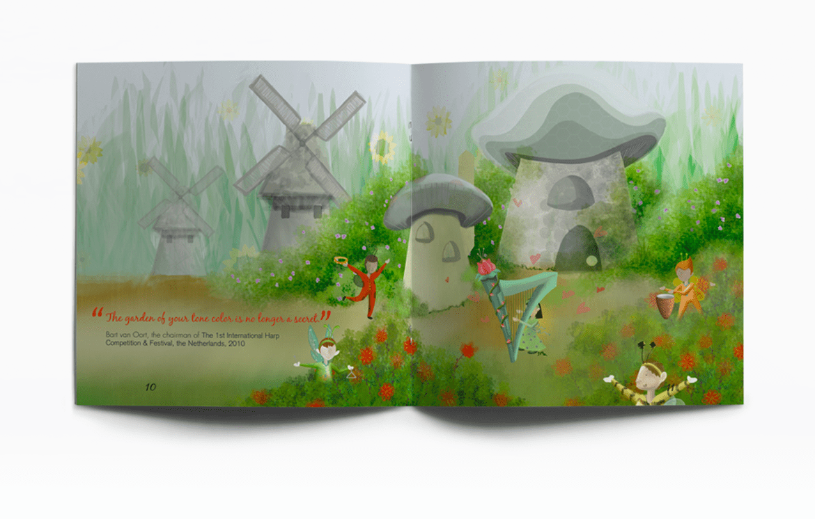 International Harp Festival Winner Noël Wan 2011 Harp Concert - The Secret Garden Booklet detail