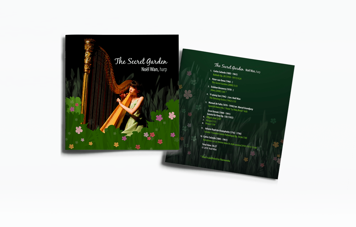 International Harp Festival Winner Noël Wan 2011 Harp Concert - The Secret Garden Booklet detail