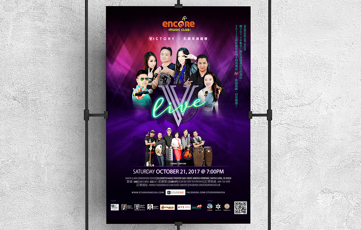 V-Live Concert Poster