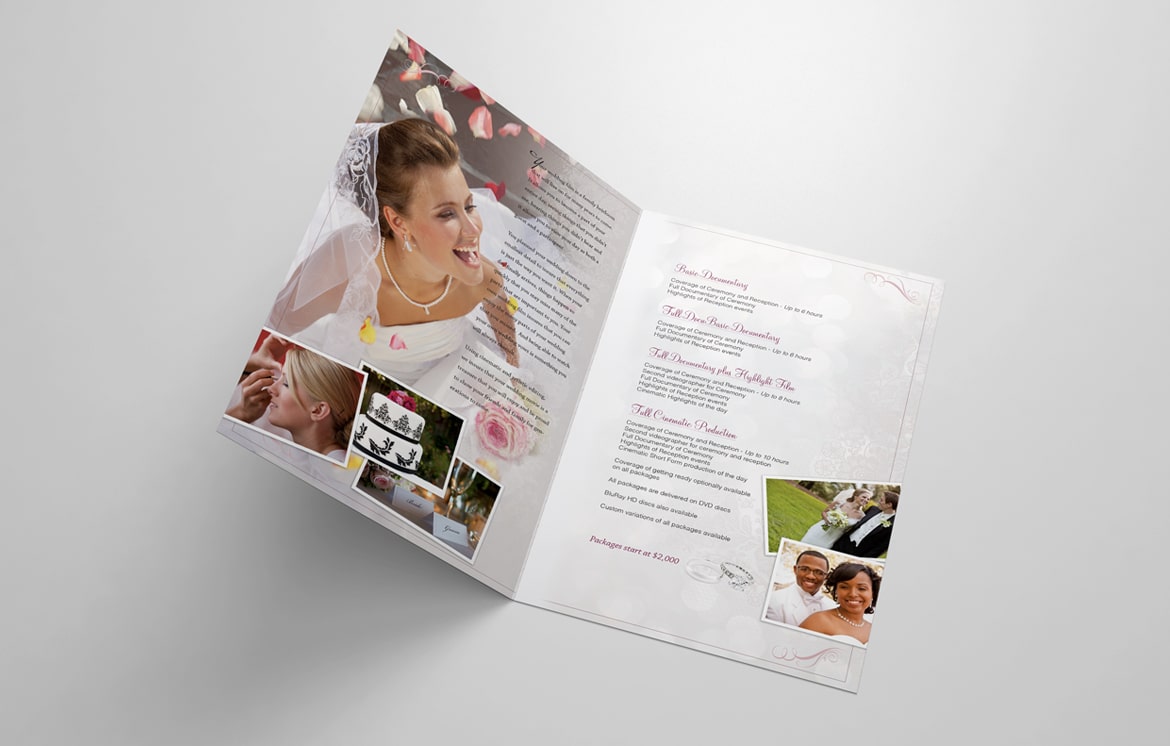 Amulet Productions Wedding Fimmaker Brochure