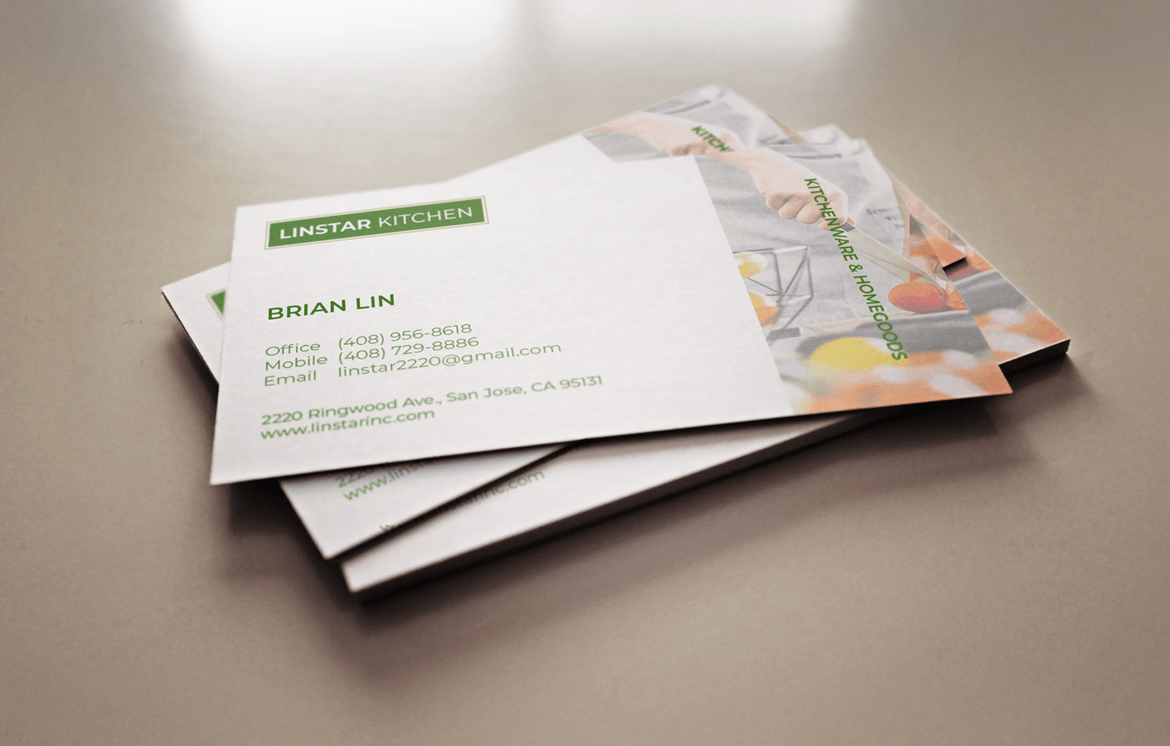 Linstar Kitchen Business Card