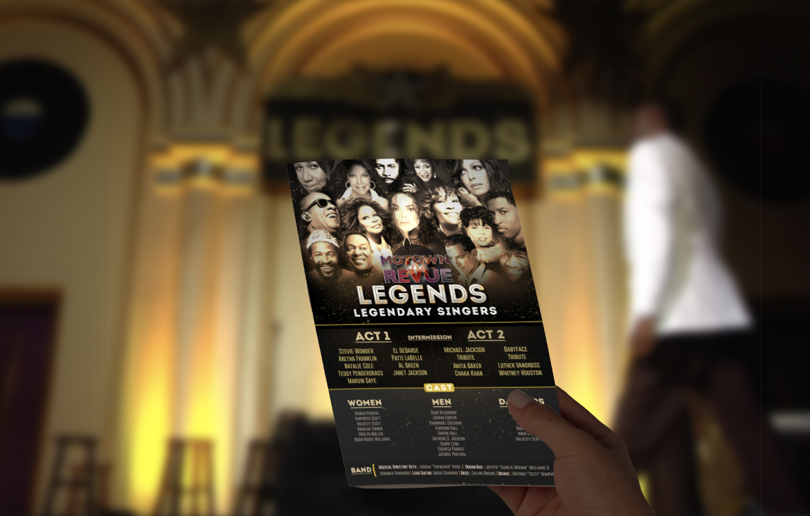 motown soul revue legends flyer