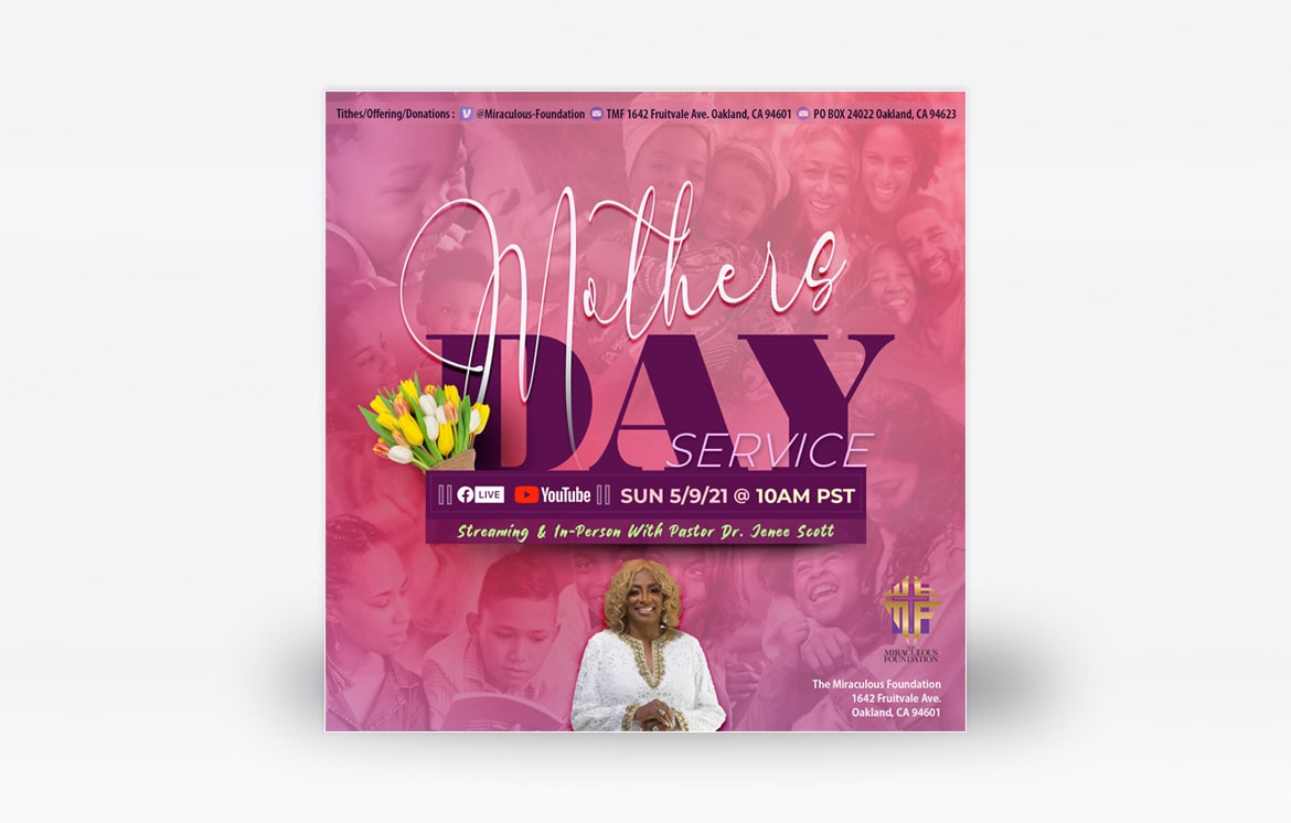 The Miraculous Foundation Mothers Day 2021 Digital Flyer