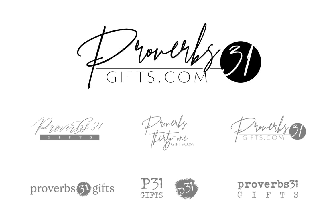proverbs31gifts.com logo and business card