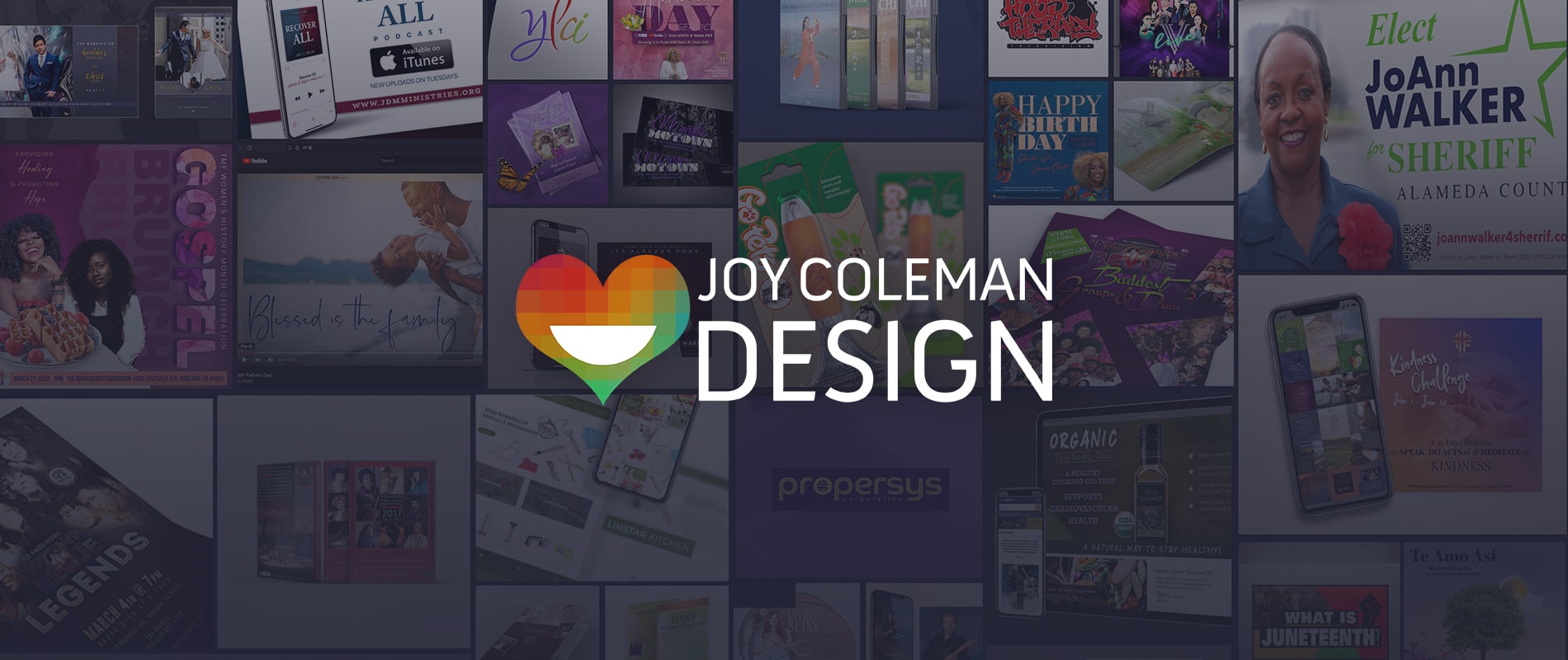 joycoleman.com. Graphic Design. Visual.Digital .Print. Design Services.